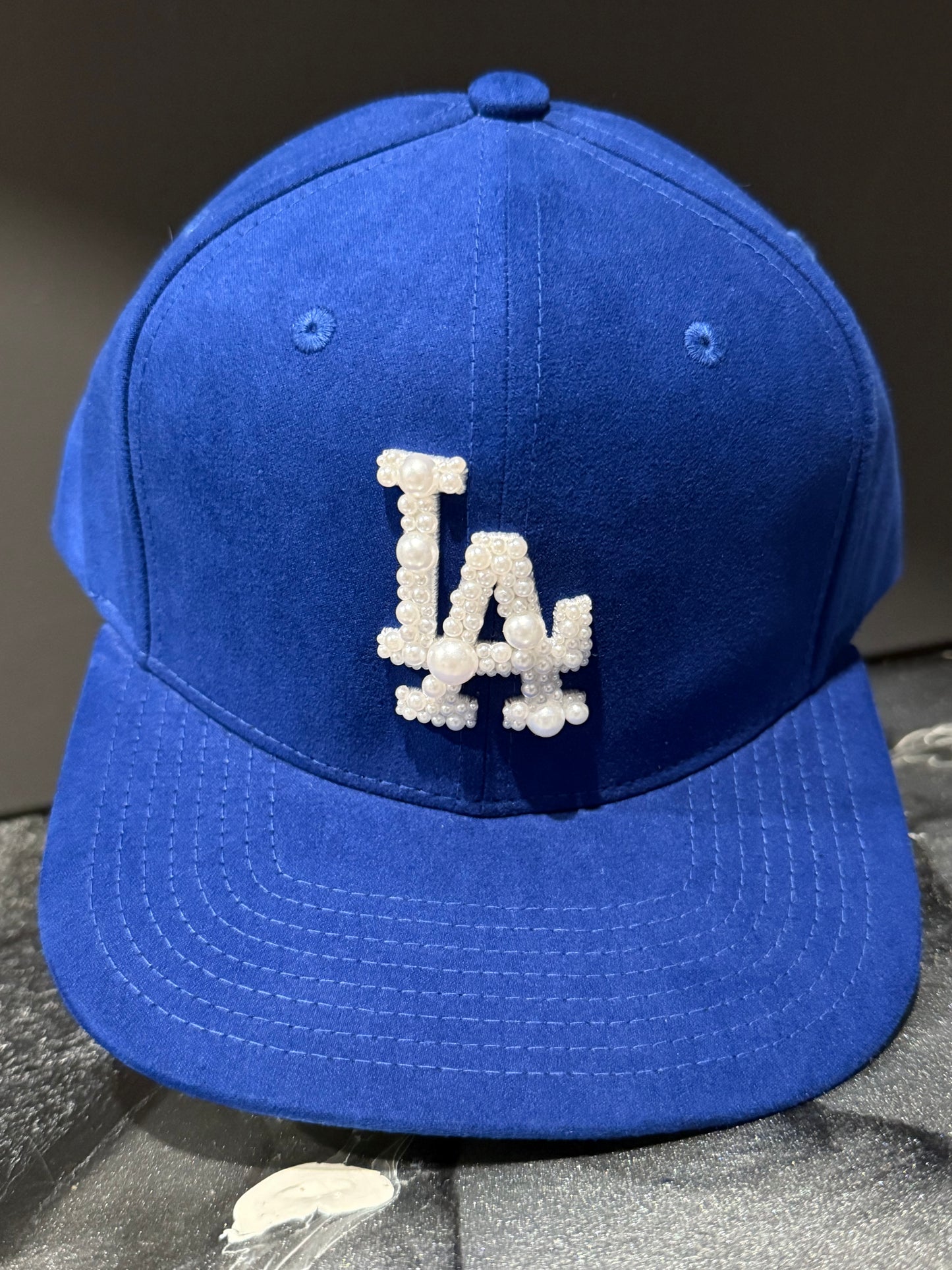 Los Angeles Suede Pearl Hat (Blue)