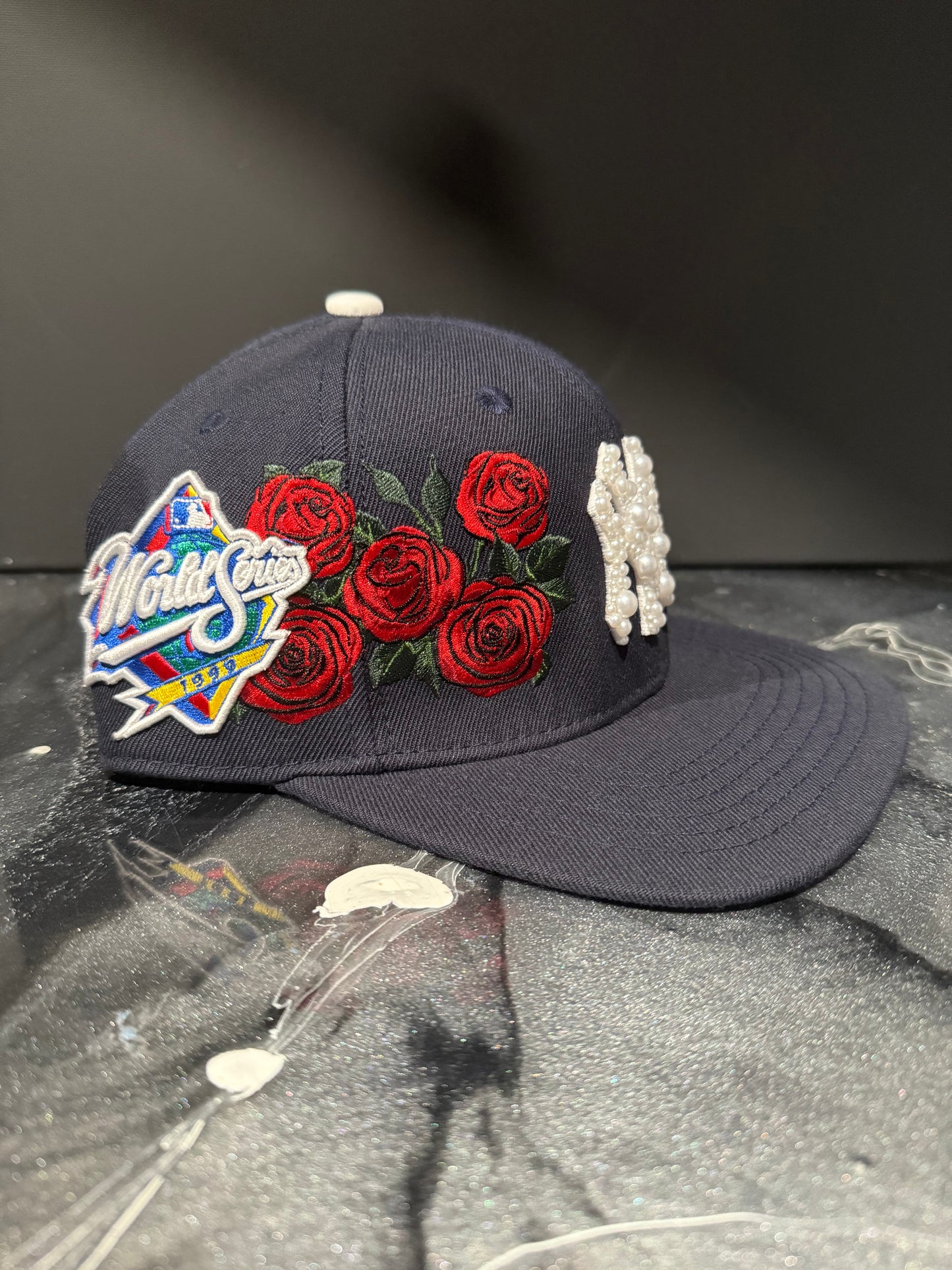 New York Script Pearl Hat