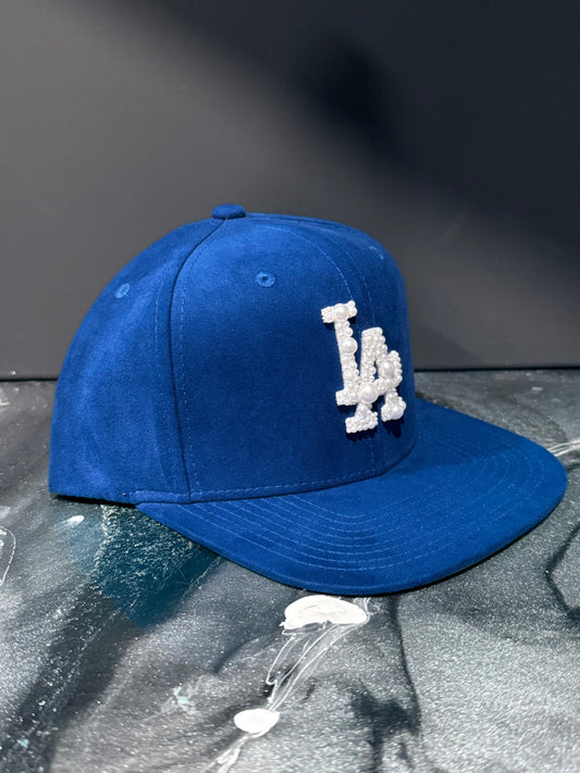 Los Angeles Suede Pearl Hat (Blue)